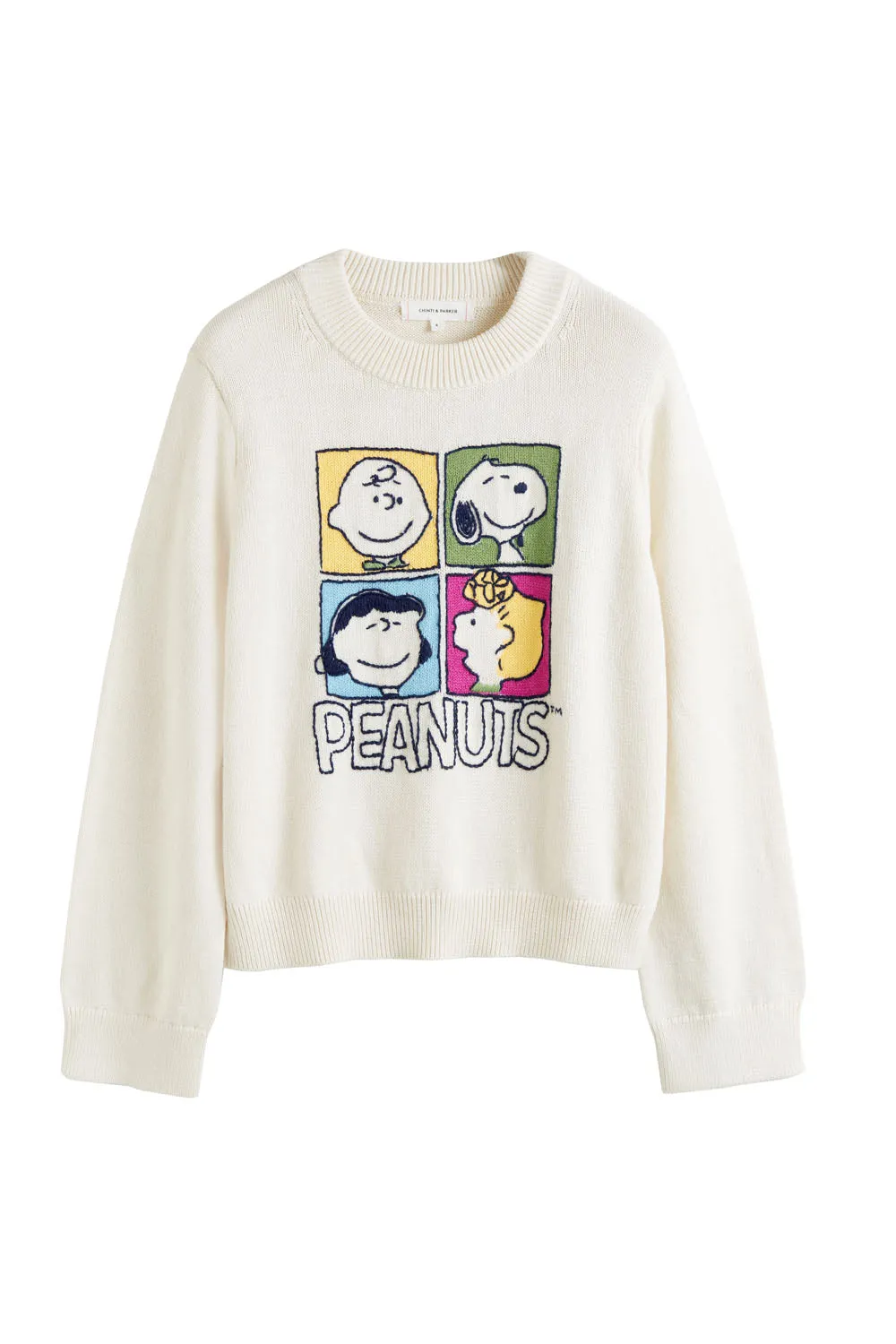 Cream Cotton-Alpaca Peanuts Gang Sweater