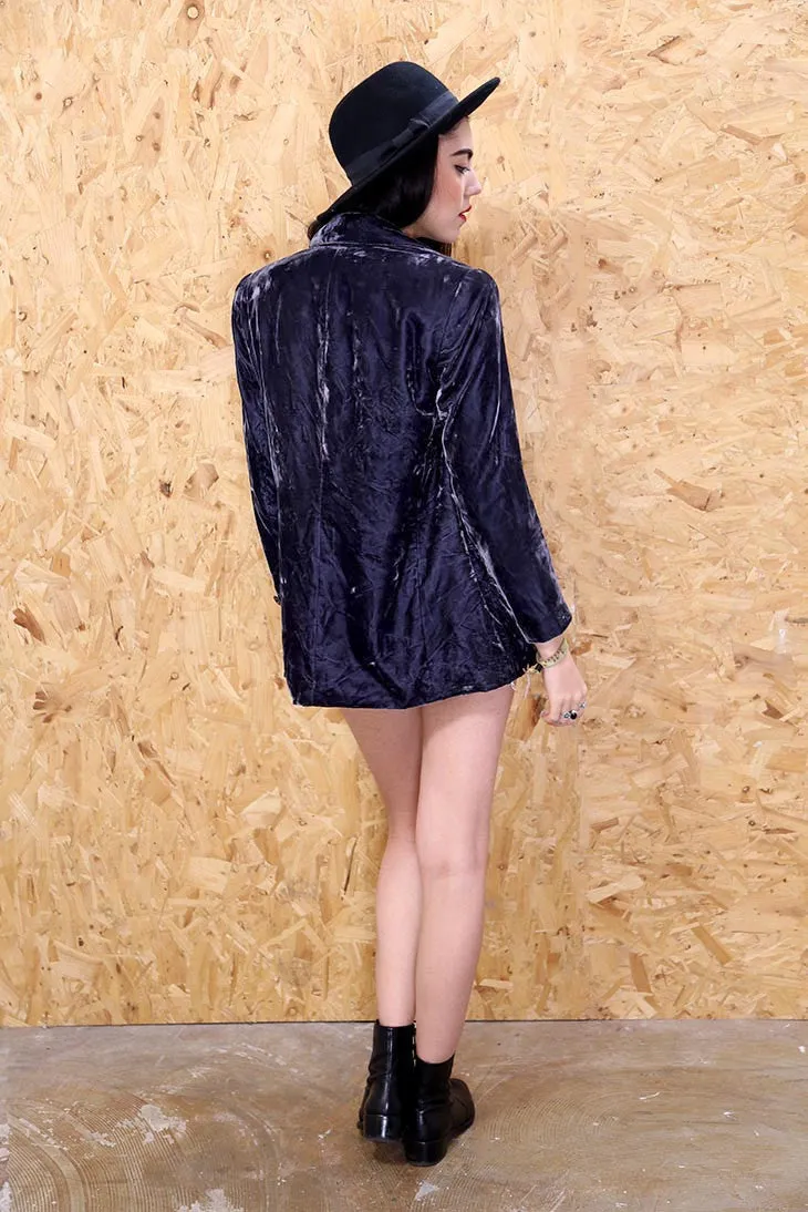 Crushed Velvet Blazer