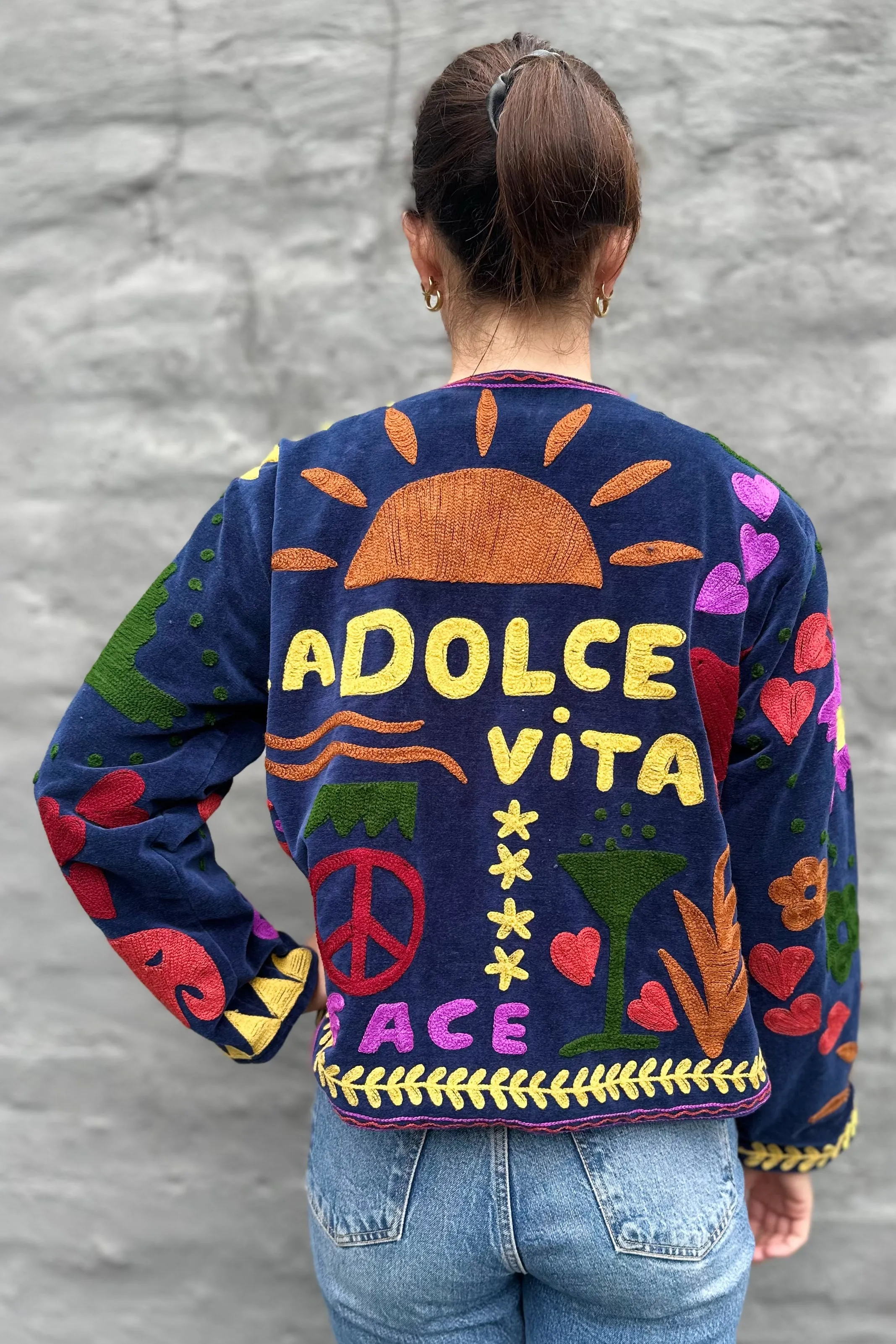 Dolce Vita Jacket In Indigo