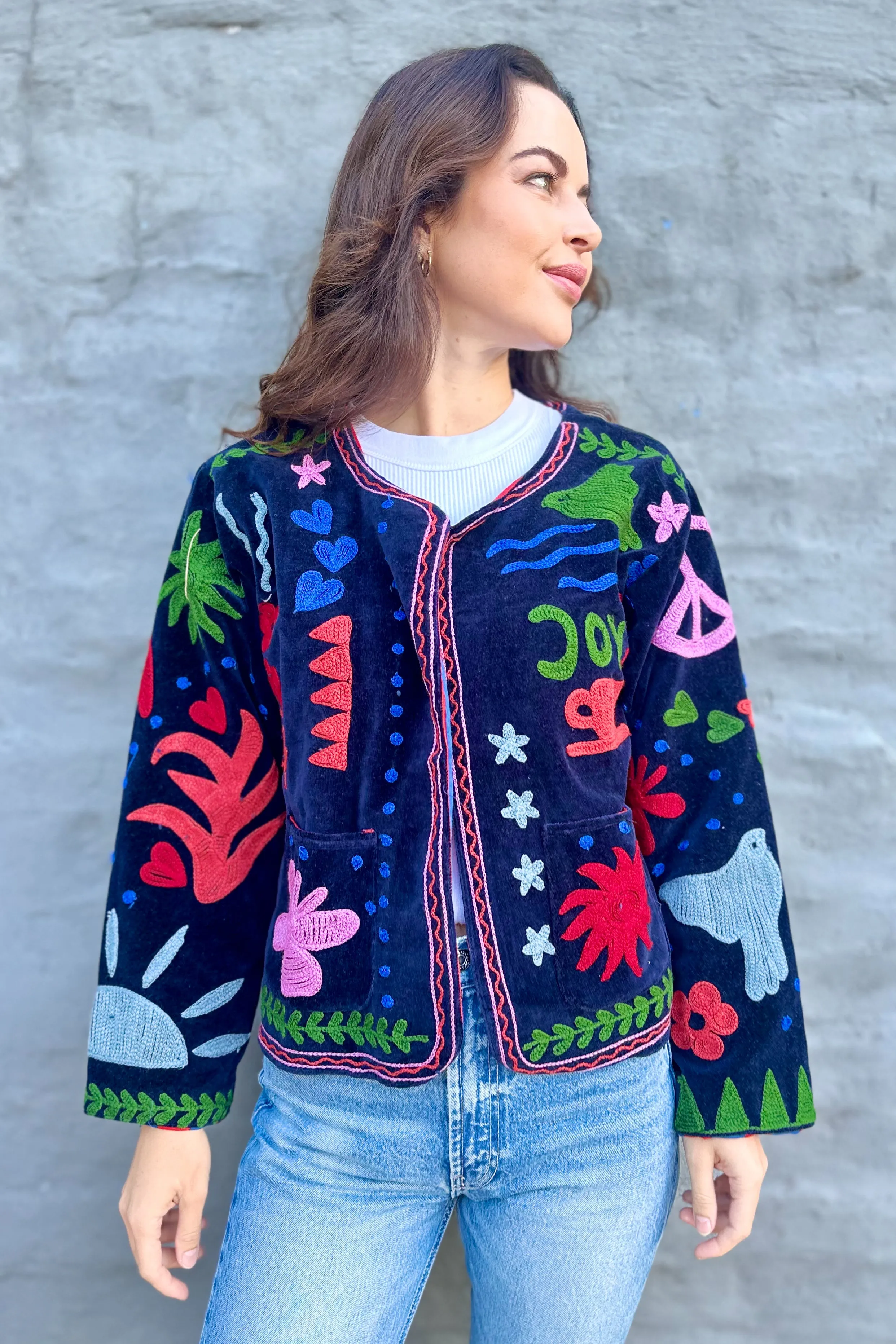 Dolce Vita Jacket In Navy