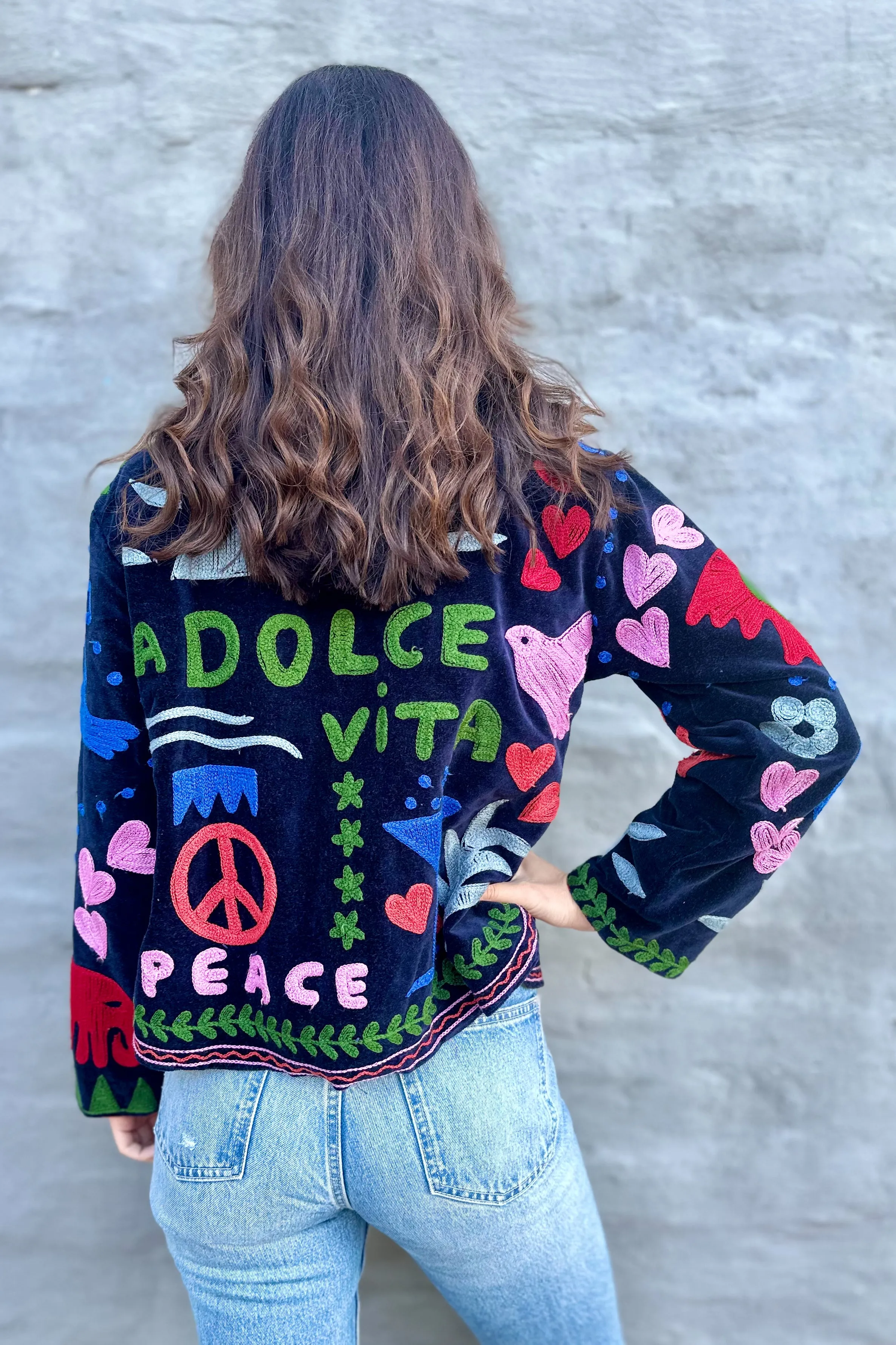 Dolce Vita Jacket In Navy