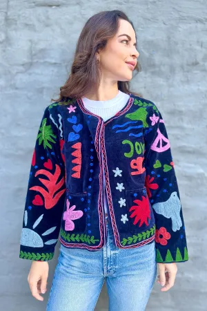 Dolce Vita Jacket In Navy