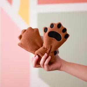 Fleece Mittens - Tan by Bearhands