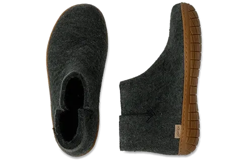 Glerup Honey Rubber Sole Bootie Slipper