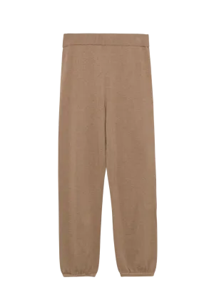 Knit Jogger in Heather Teak
