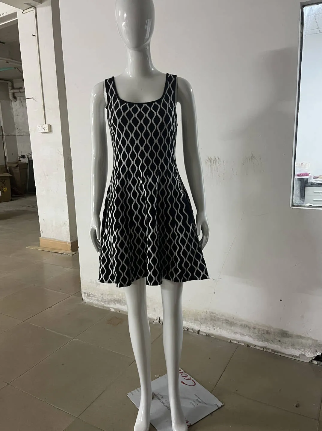Knitted short dress