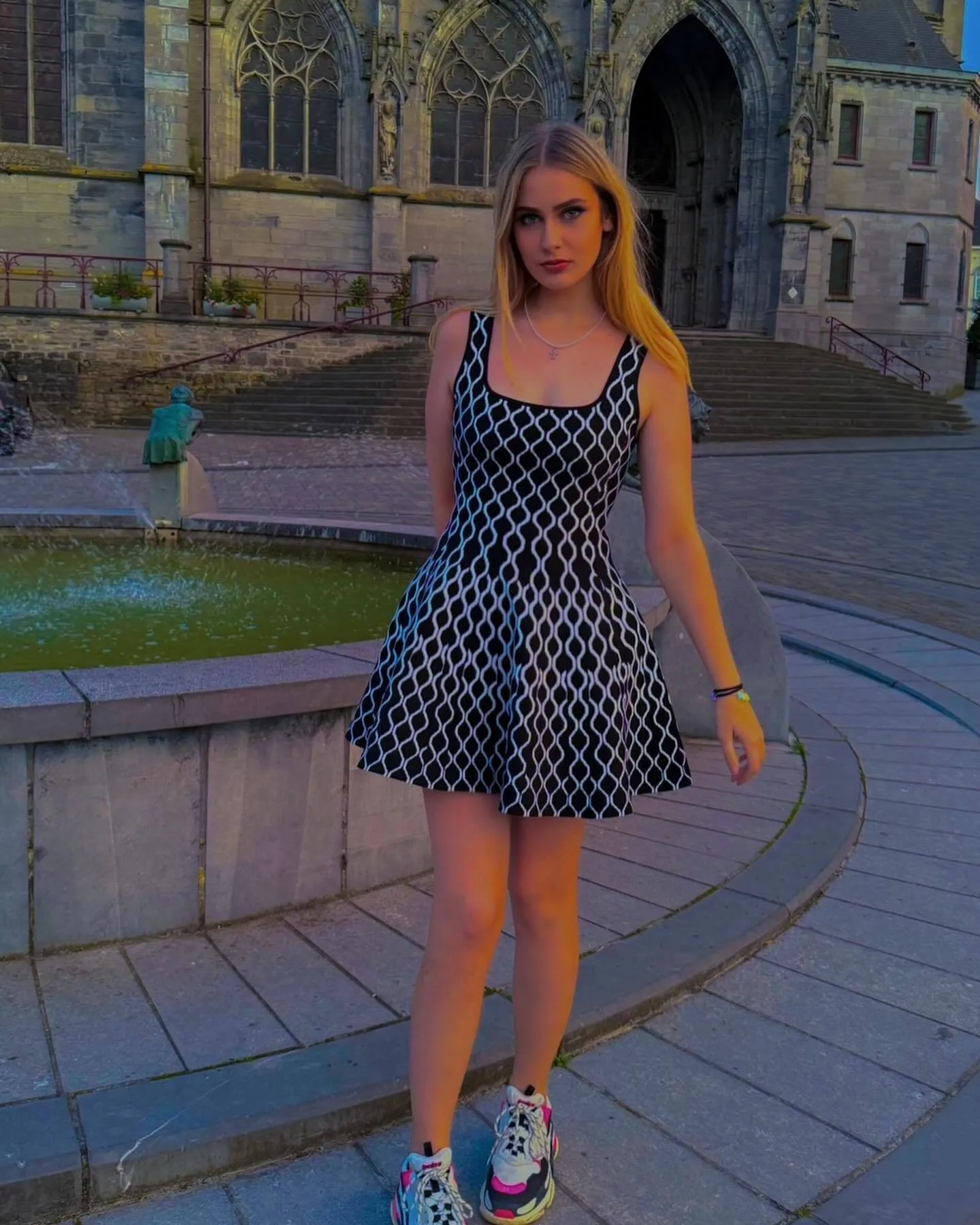 Knitted short dress