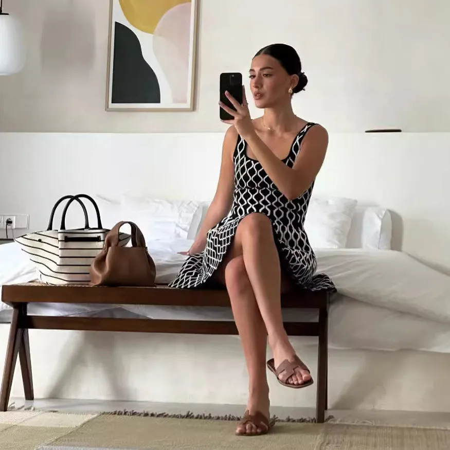 Knitted short dress