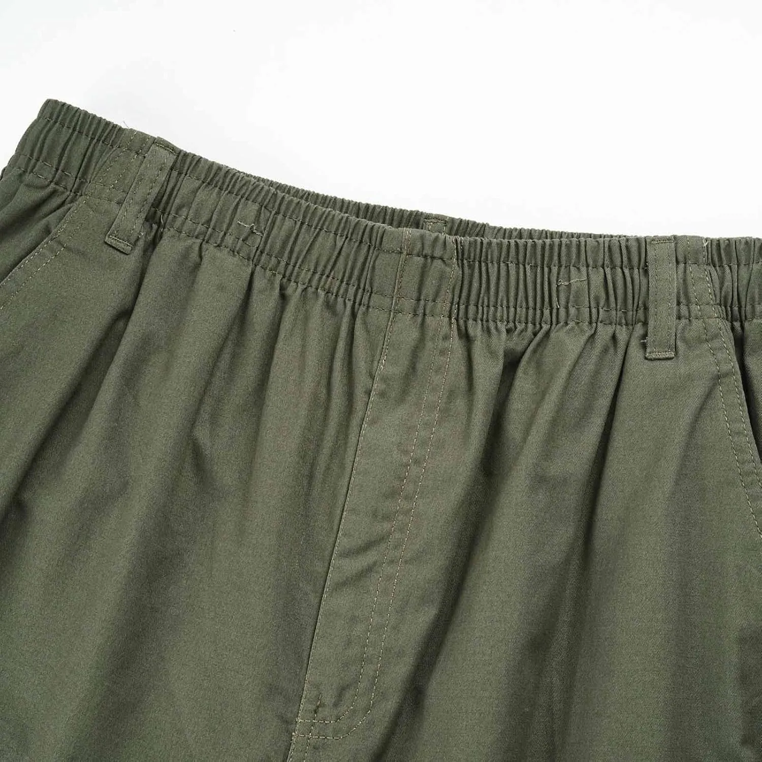 Men's Relaxed Fit Stretch Cargo Pant Tactical Hiking Elastic Waist Pants with Pocket Lightweight Casual Trousers