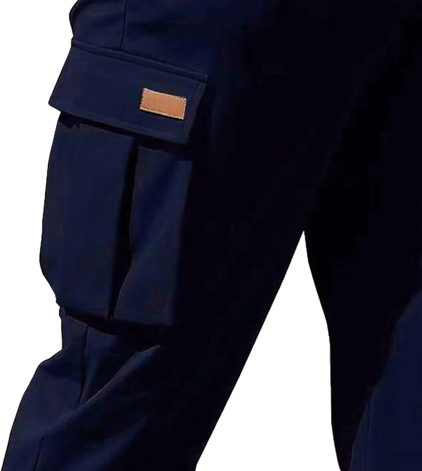 Men's Straight Leg Stylish Cargo Pants Relaxed Fit Work Military Pants Multipocket Hiking Outdoor Trousers