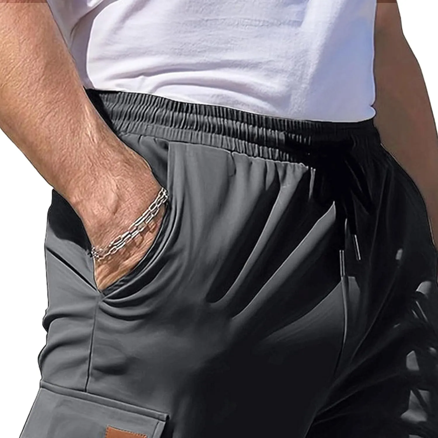 Men's Straight Leg Stylish Cargo Pants Relaxed Fit Work Military Pants Multipocket Hiking Outdoor Trousers