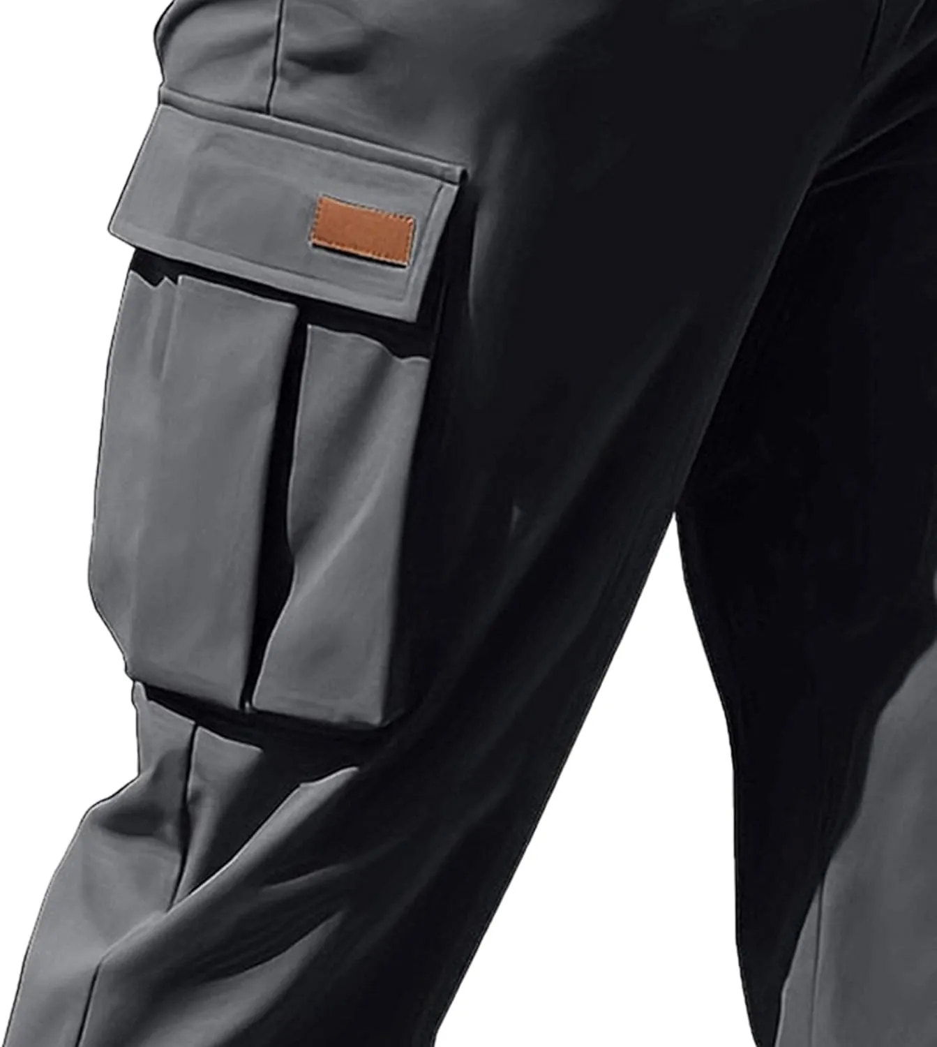 Men's Straight Leg Stylish Cargo Pants Relaxed Fit Work Military Pants Multipocket Hiking Outdoor Trousers