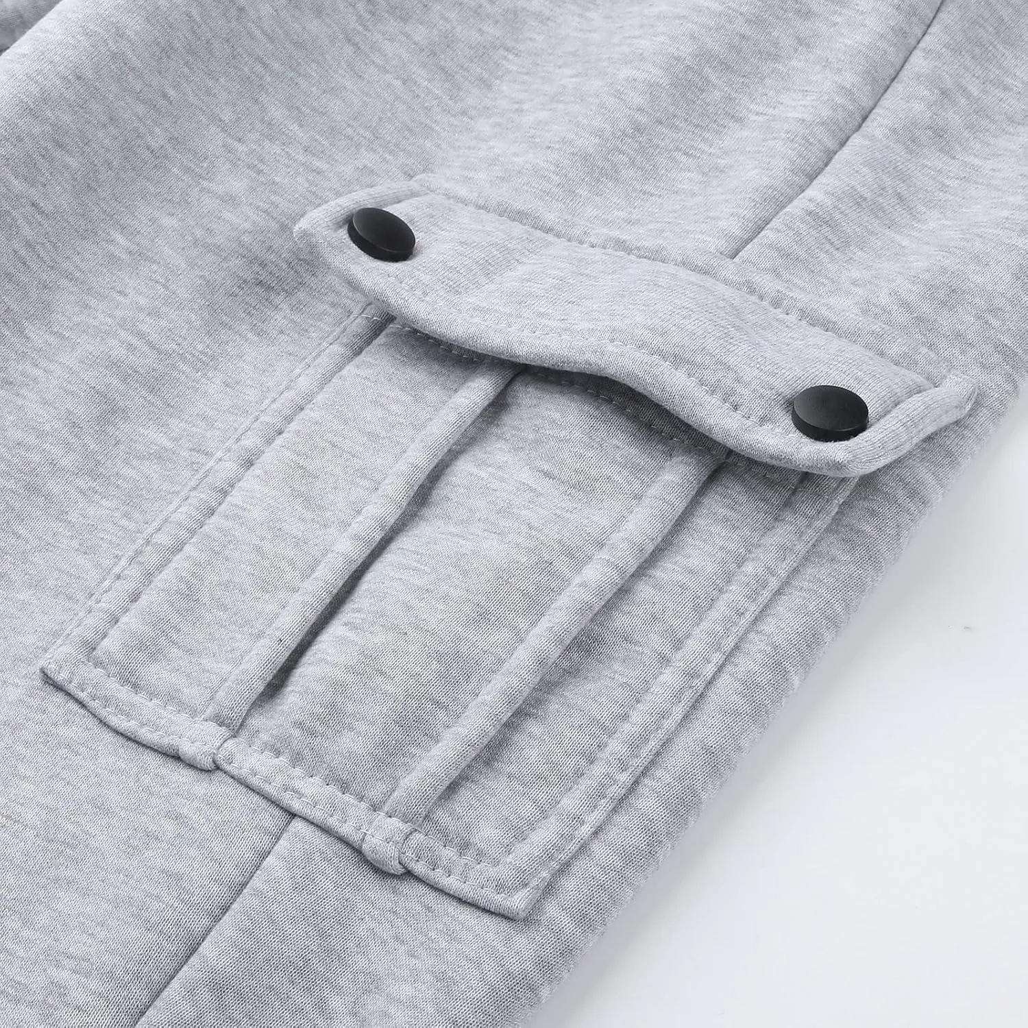 Mens Workout Cargo Sweatpants Men's Cargo Pants Relaxed Fit Work Pants Stretch Elastic Waist Multiple Pockets Fitness