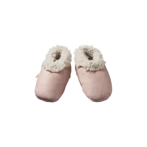 Nature Baby Lambskin Booties - Rose Bud
