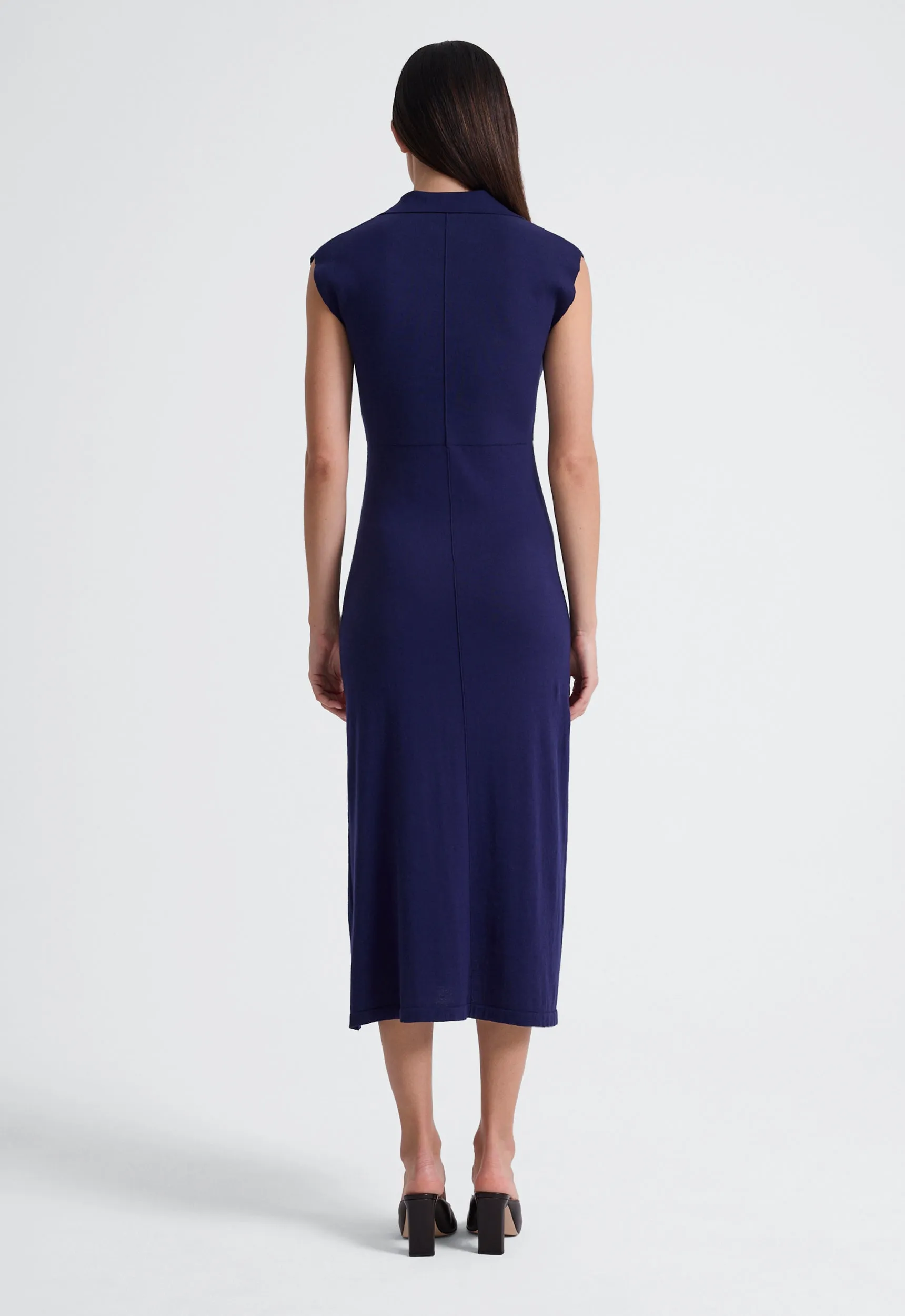 Prime Cotton Midi Dress - Dark Mariner