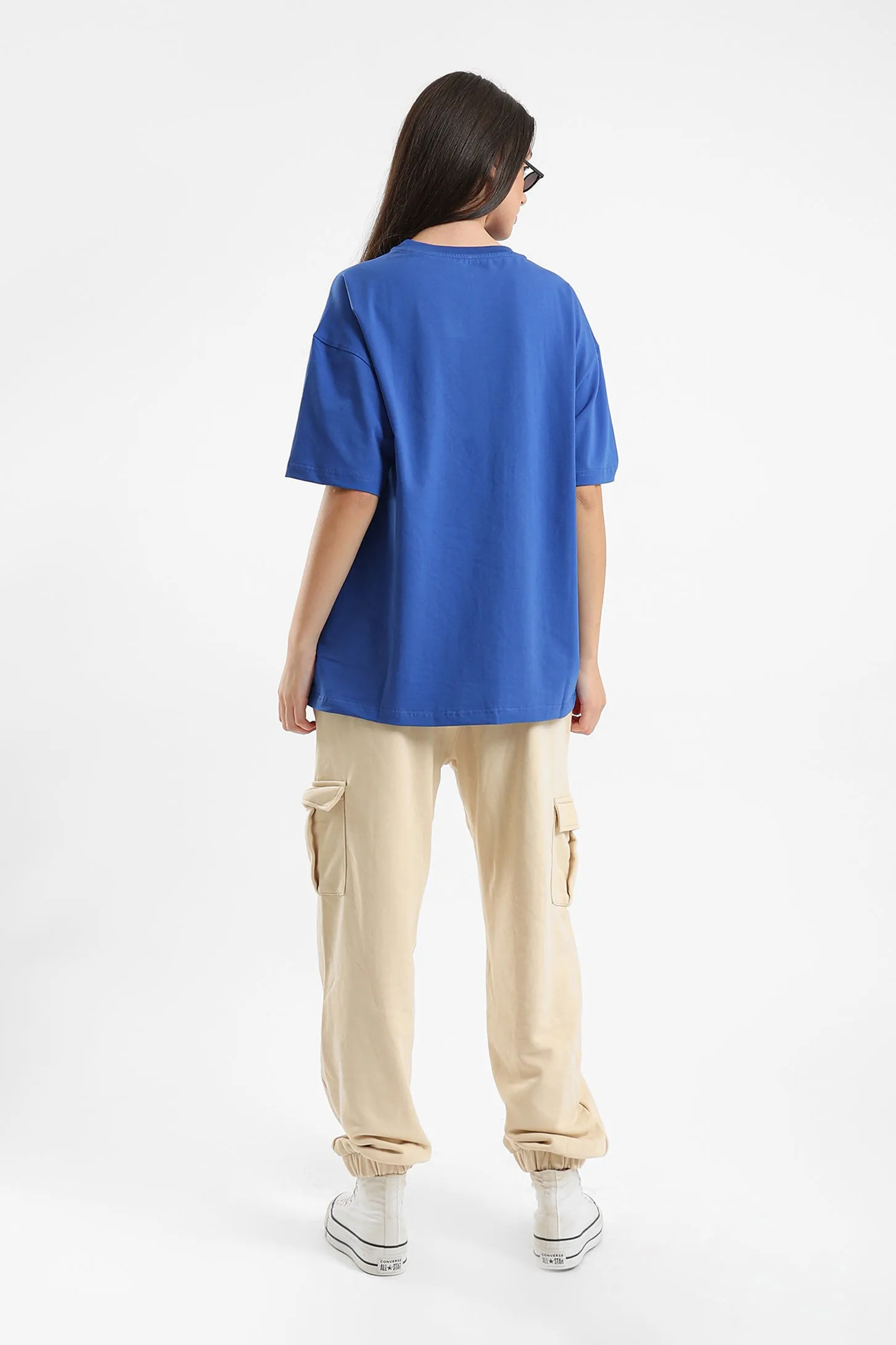 PURE COMFORT OVERSIZED TEE - BLUE
