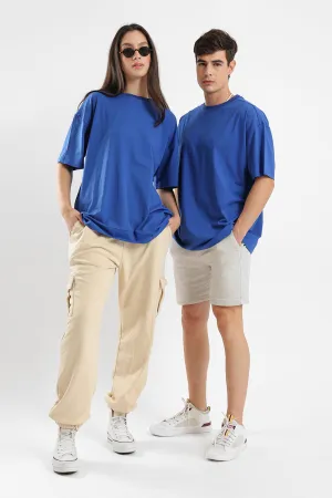 PURE COMFORT OVERSIZED TEE - BLUE