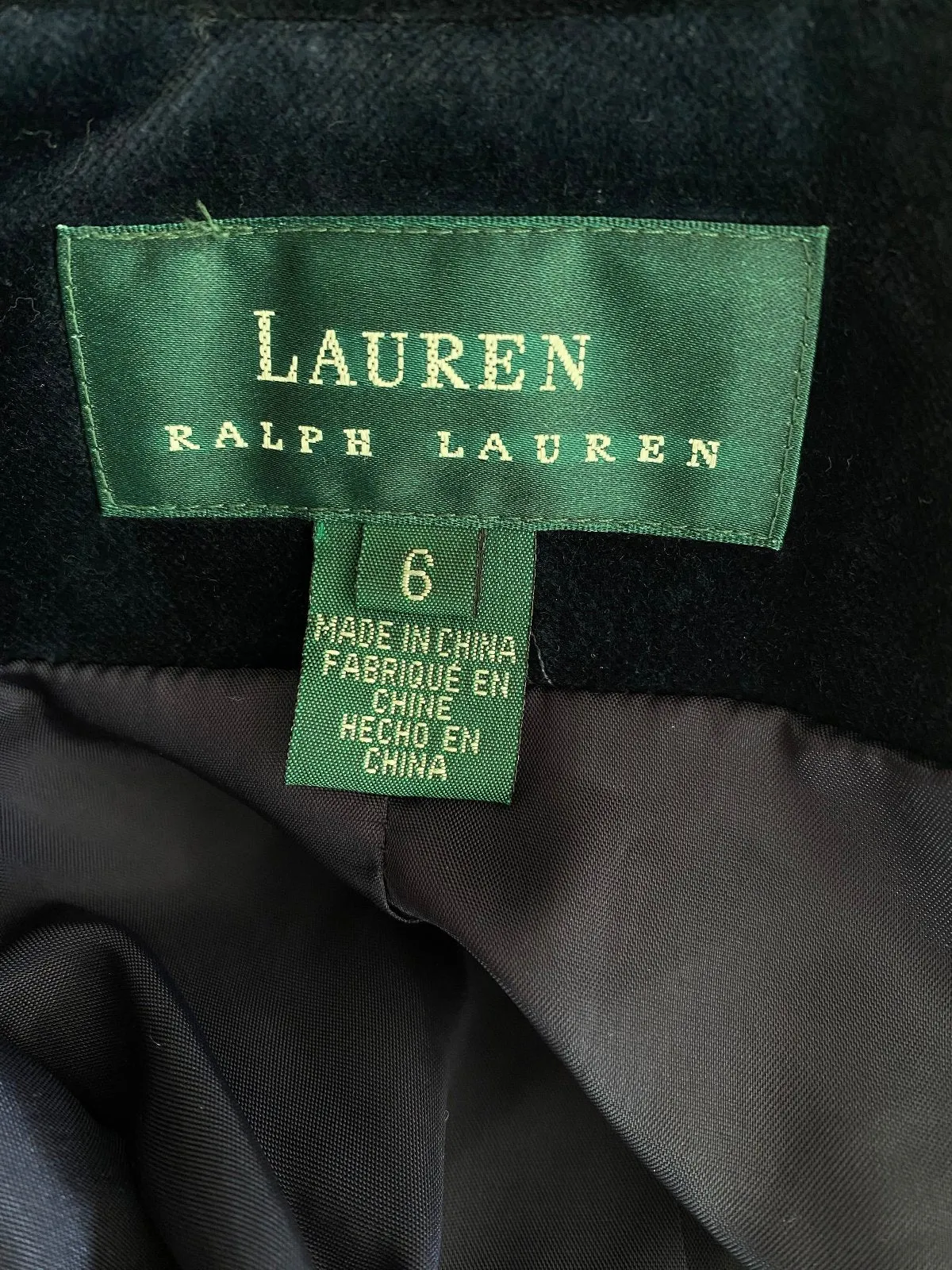 RALPH LAUREN Velvet Blazer UK10