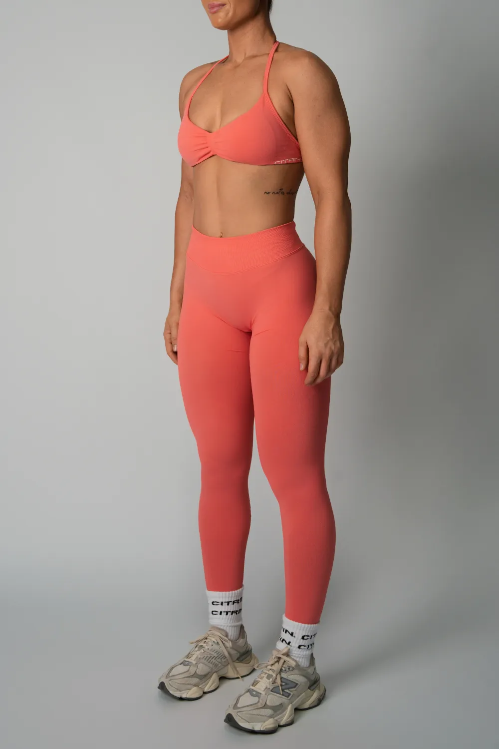TRUE SHAPE FULL LENGTH LEGGINGS - CORAL