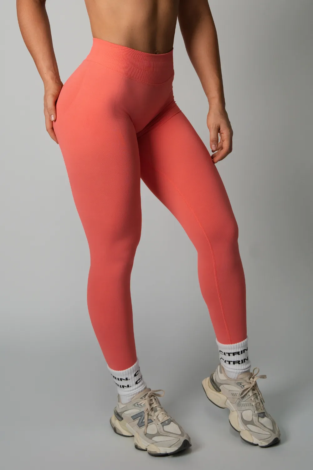 TRUE SHAPE FULL LENGTH LEGGINGS - CORAL